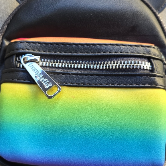 Disney Parks Loungefly Mickey Wristlet Mini Backpack Like New - Picture 3 of 7